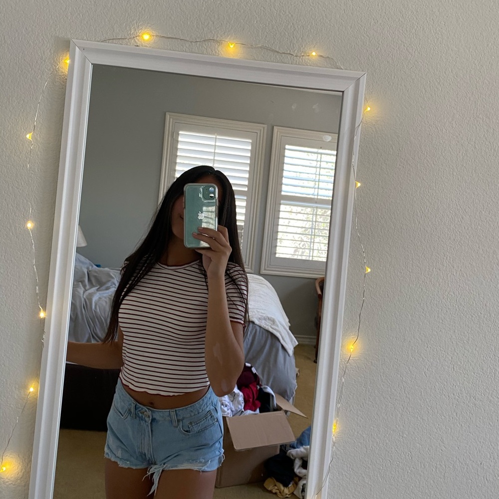 free people striped tee